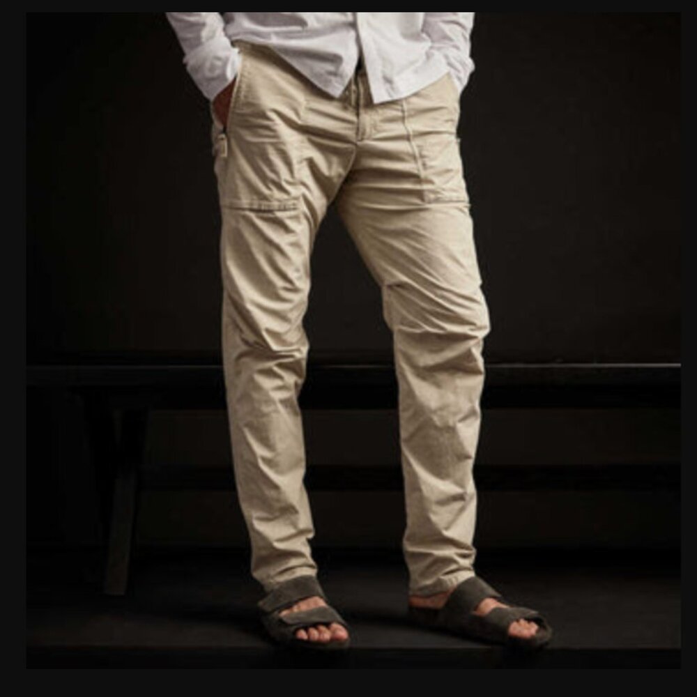 James Perse Stretch Poplin Zip Pocket Pant - Paste Pigment Size 1 (30"-32")